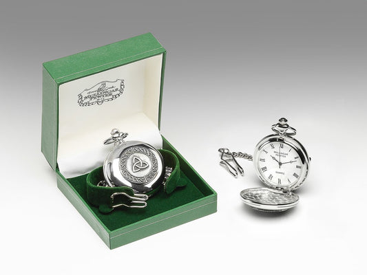 Mullingar Pewter Gents Pocket Watch Trinity Design