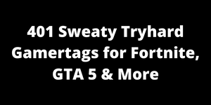 401 Sweaty Tryhard Names For Fortnite Gta 5 More