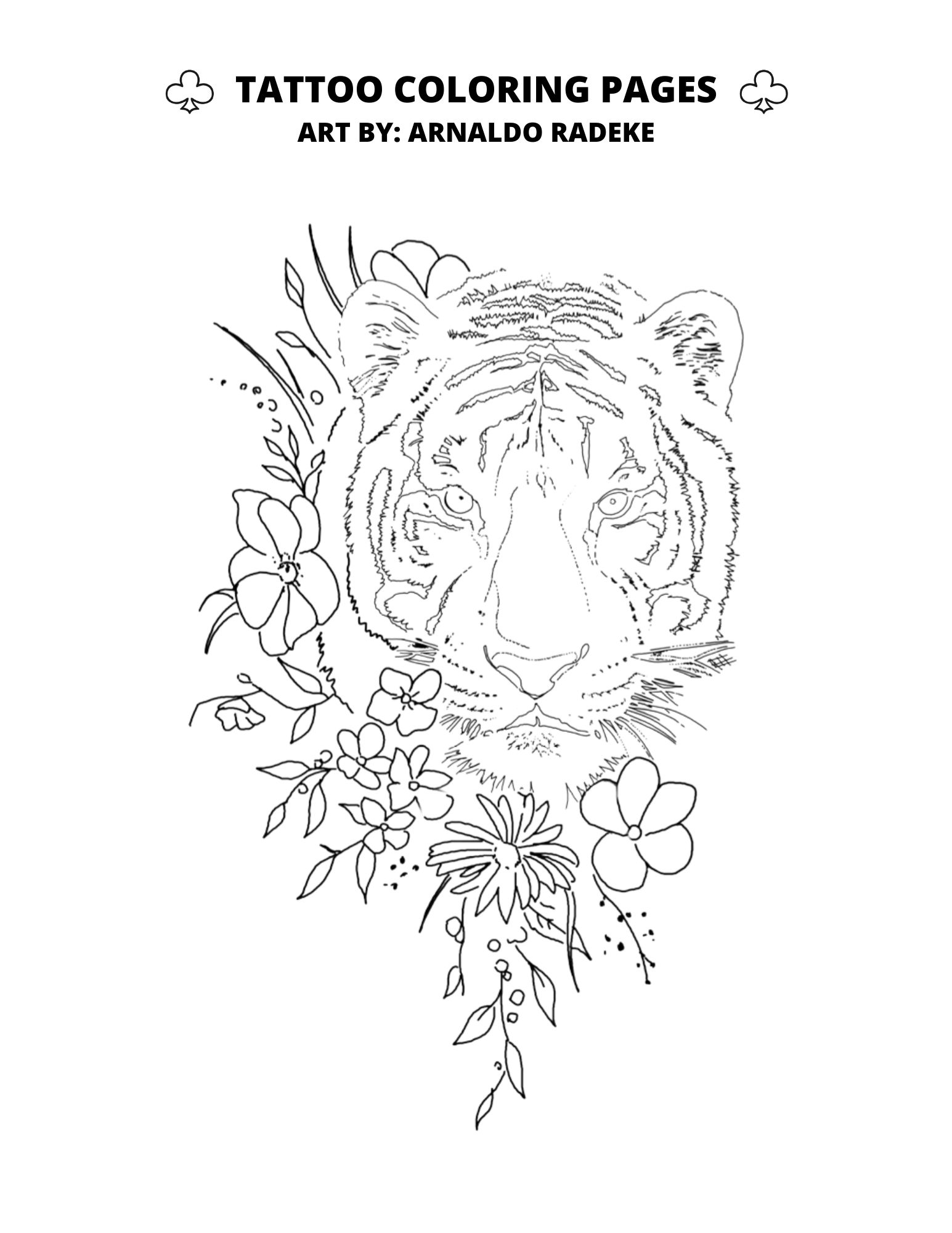 Tattoo Coloring Pages Club Tattoo