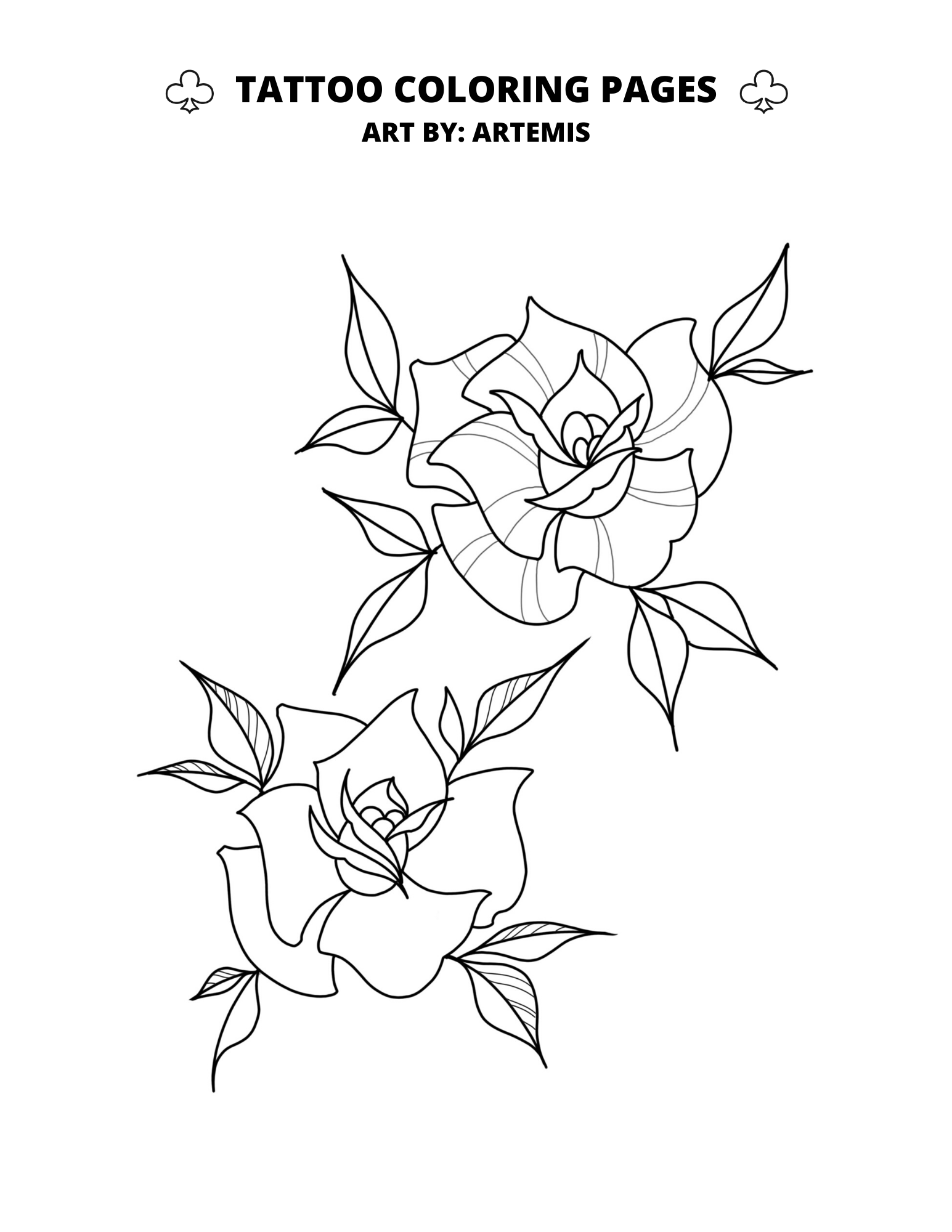 Download Tattoo Coloring Pages Club Tattoo