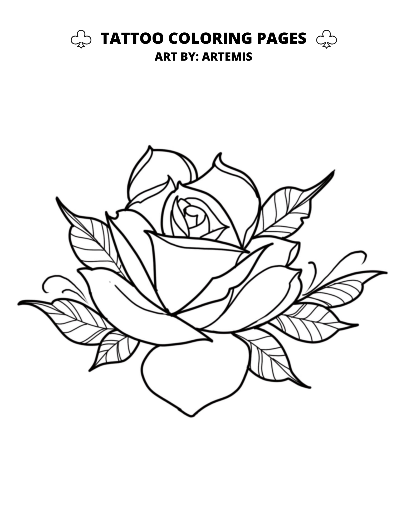 Download Tattoo Coloring Pages - Club Tattoo