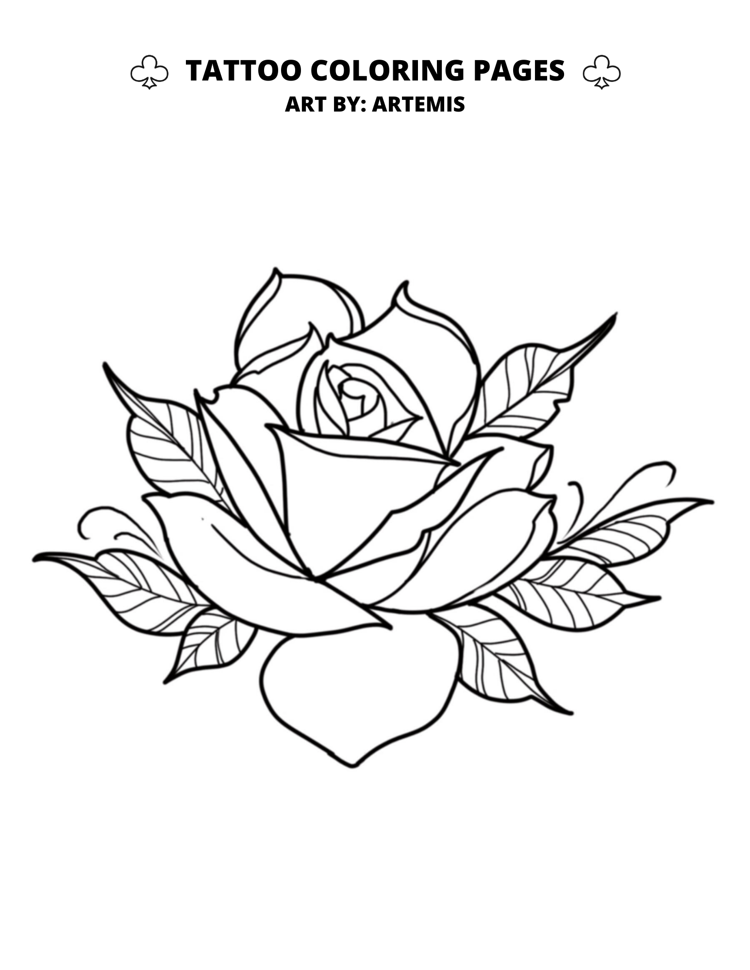 Tattoo Coloring Pages – Club Tattoo