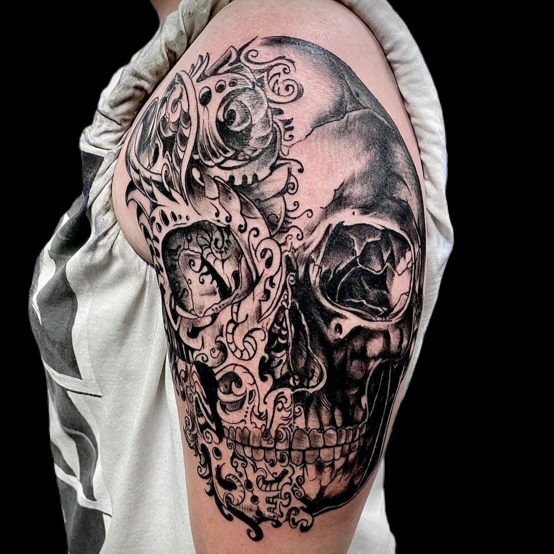 robertkidd:sugar-skull-dia-de-los-muertos-roses