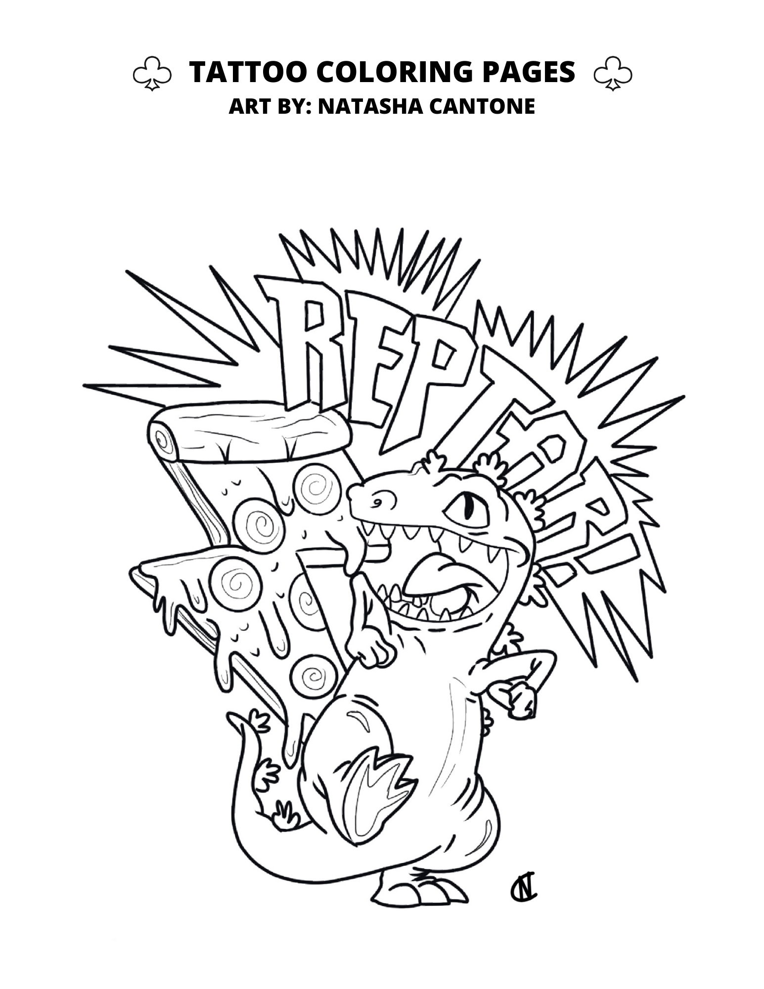 Tattoo Coloring Pages - Club Tattoo