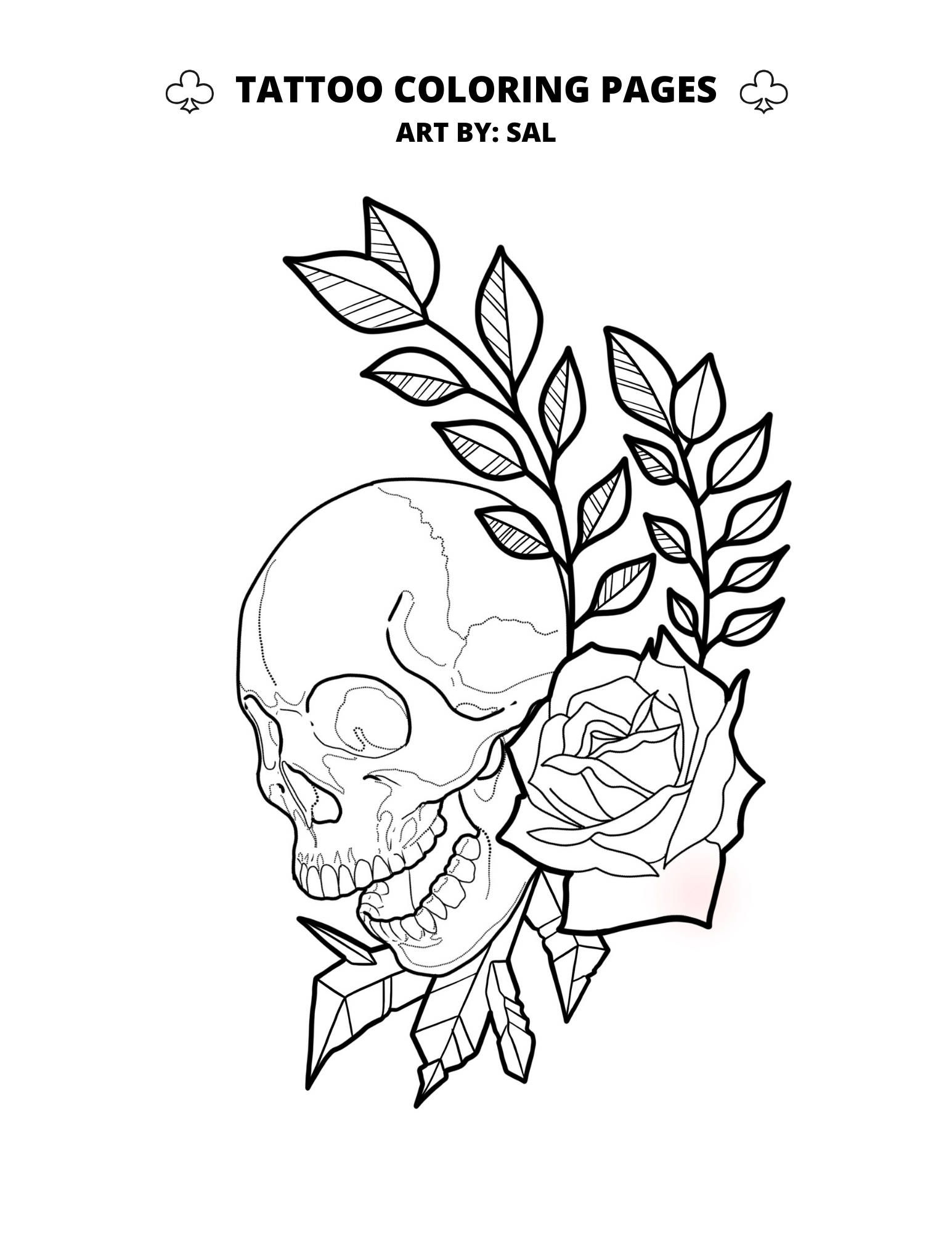 Tattoo Coloring Pages Club Tattoo