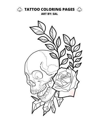 Tattoo Coloring Pages – Club Tattoo