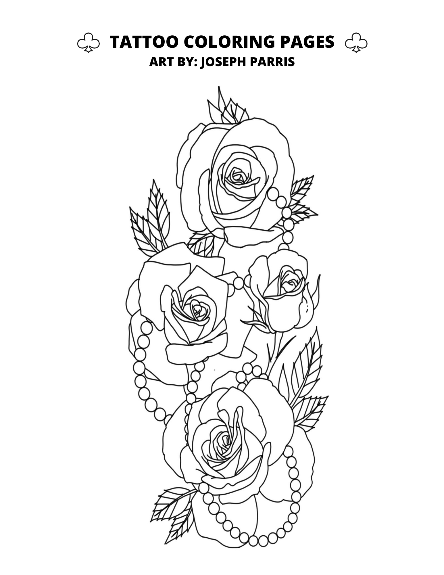 Download Tattoo Coloring Pages - Club Tattoo