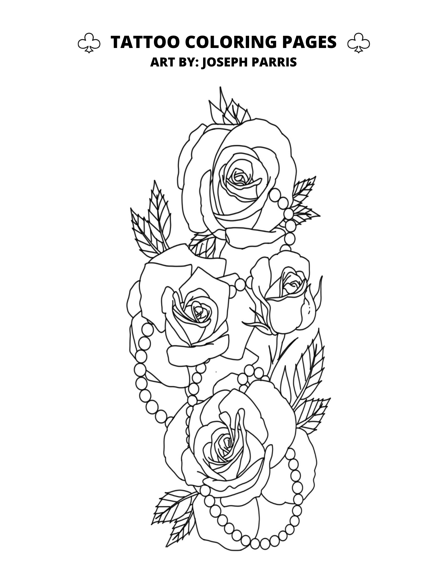 Tattoo Coloring Pages Club Tattoo