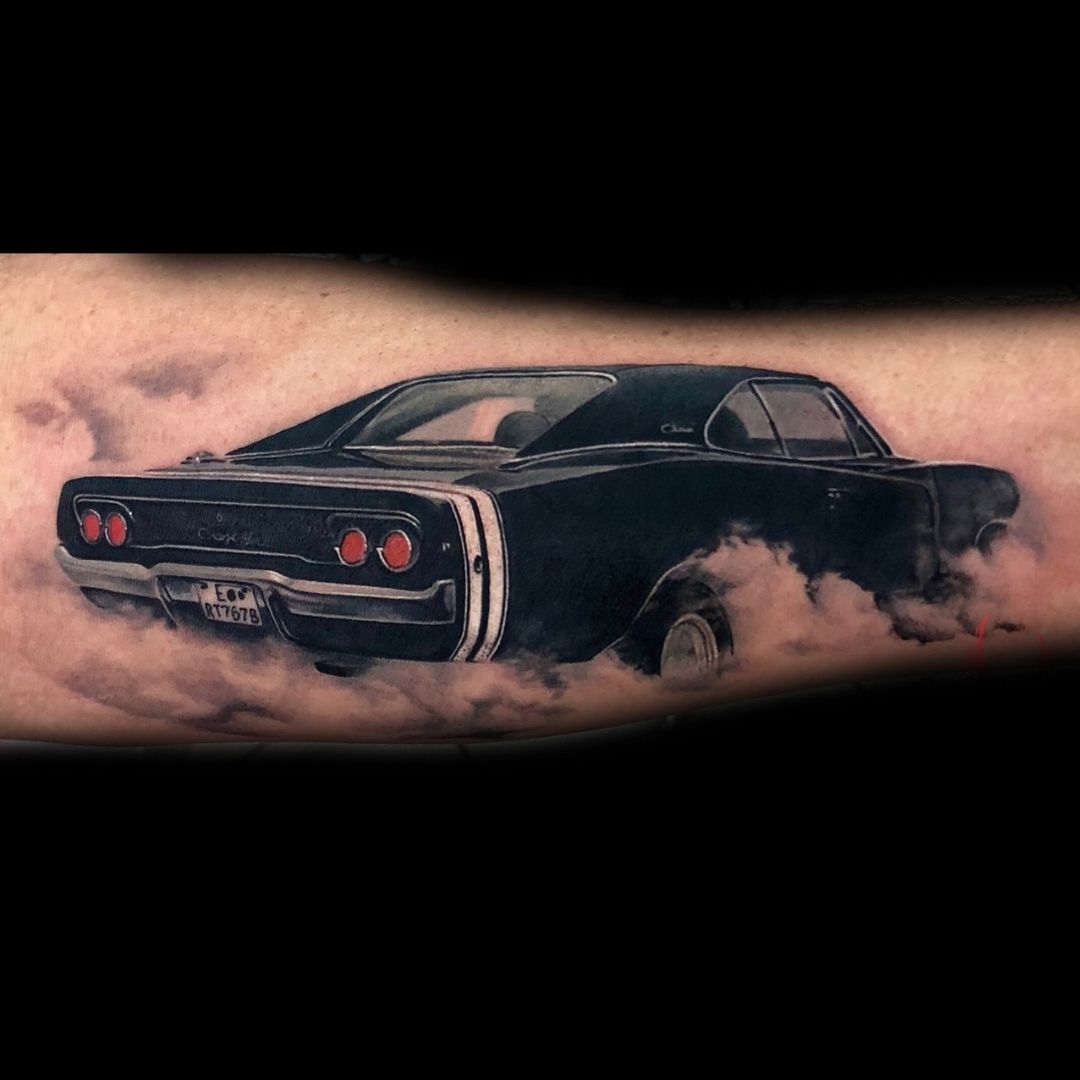 Car tattoo tattoo tattoos ink inked art tattooartist tattooart  tattooed tattoolife tattooideas love artist blackwork  Instagram