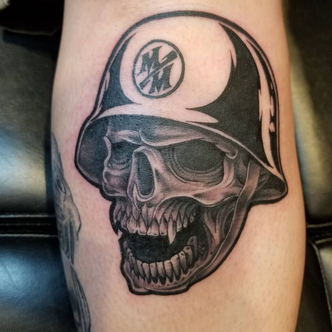 Skull Tattoo Gurgaon Tattoos made by Angel Tattoo Design Studio in Gurgaon.  Team of best tattoo artists. An ISO certified, Licensed t... | Instagram