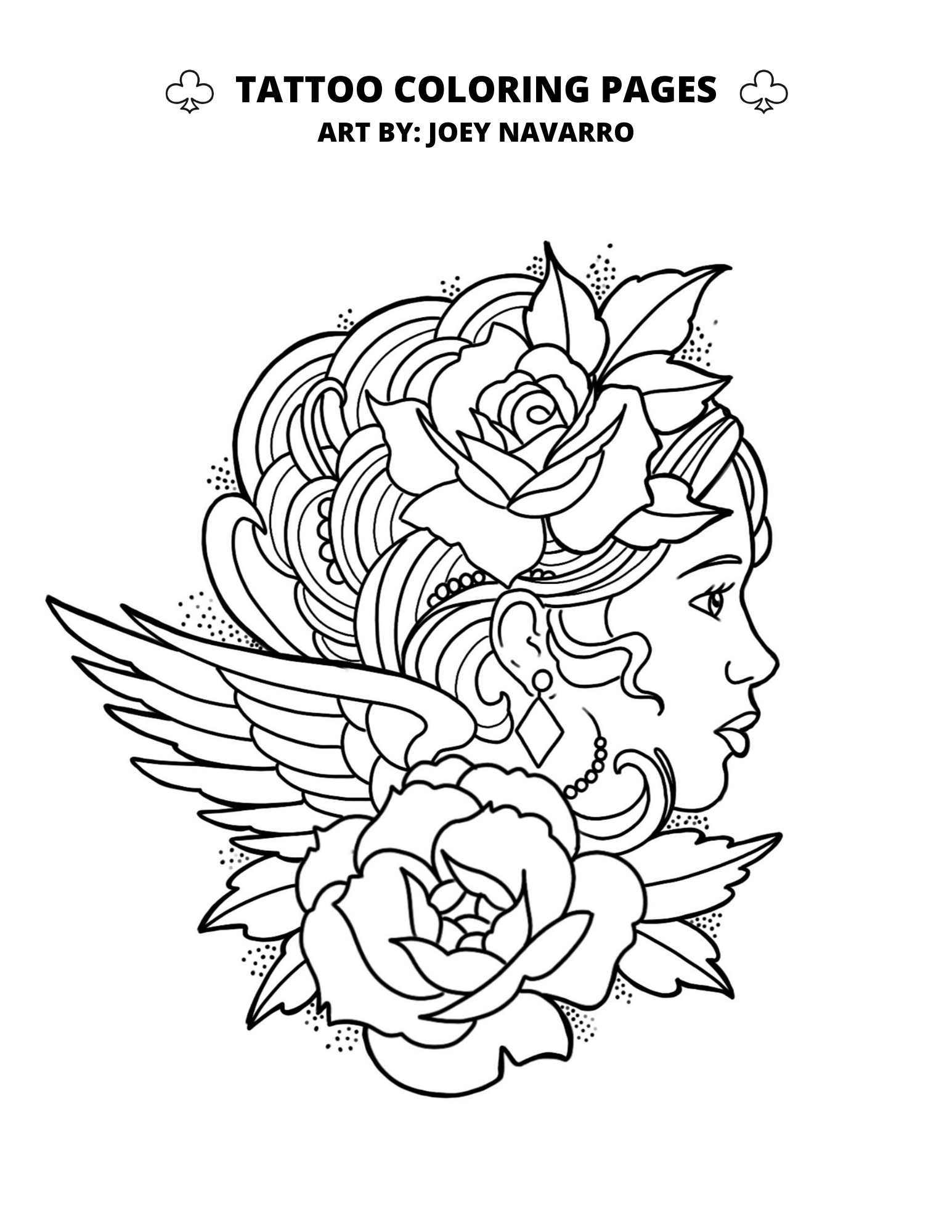 Download Tattoo Coloring Pages Club Tattoo