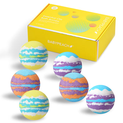 Multicolor Essential Oil Bath Bombs Set - Jump Into The Galaxy