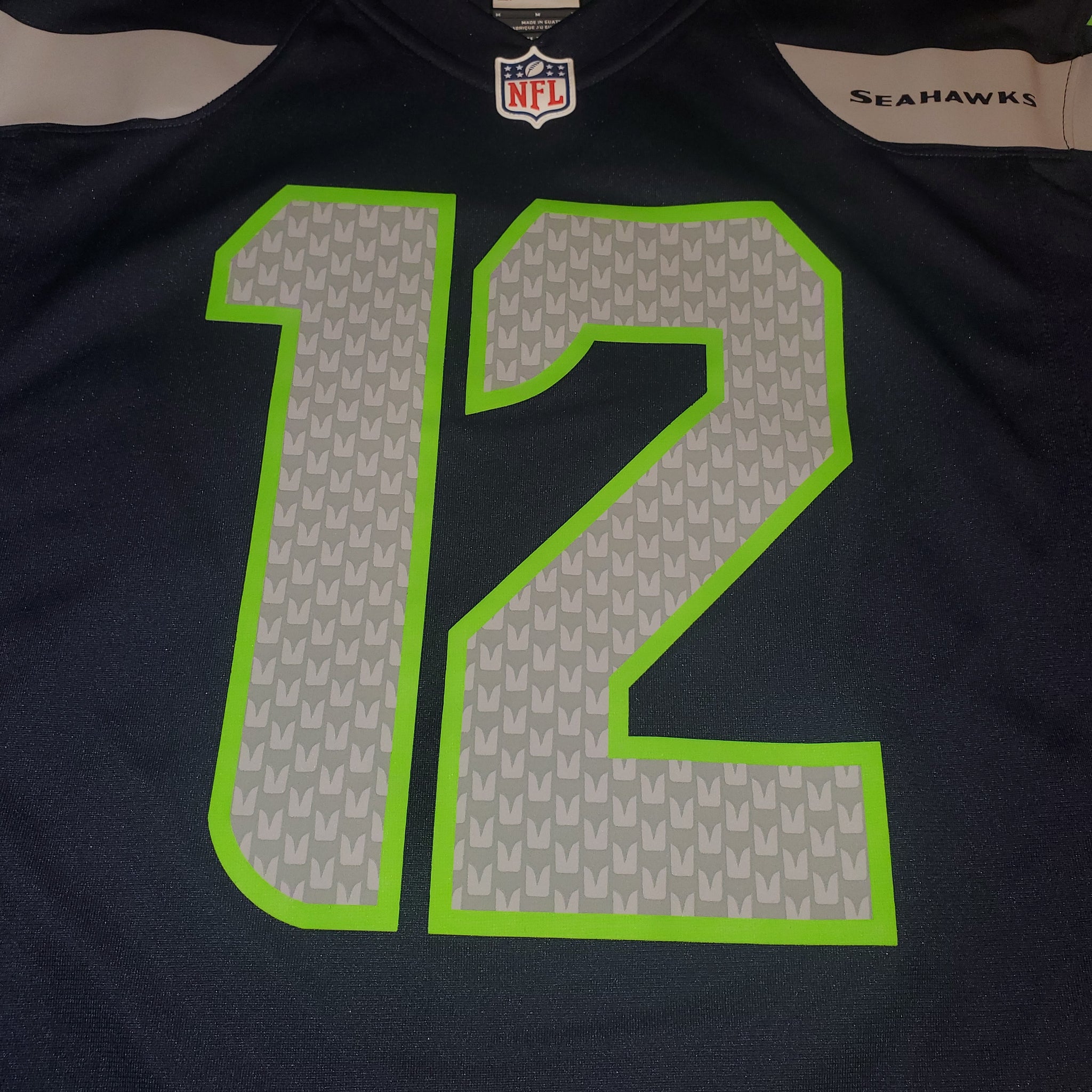 clásico Gran cantidad pasado L/XL - Seattle Seahawks The 12th Fan Nike On Field Jersey – Twisted Thrift
