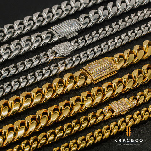Iced out Cuban link chains