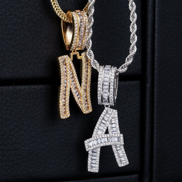 custom letter pendants name necklace