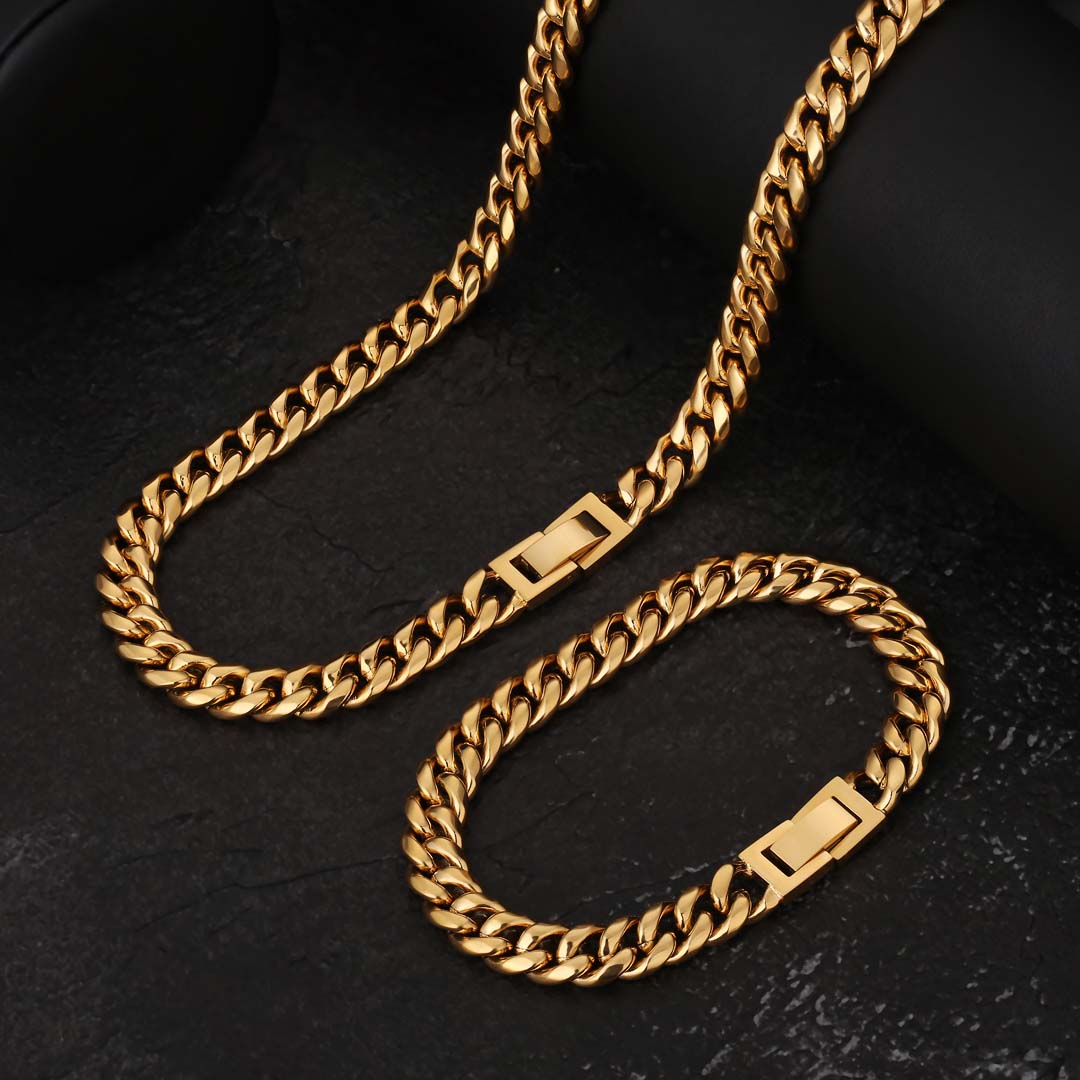 8mm Miami Cuban Link Chain in White Gold-KRKC&CO – krkc&co