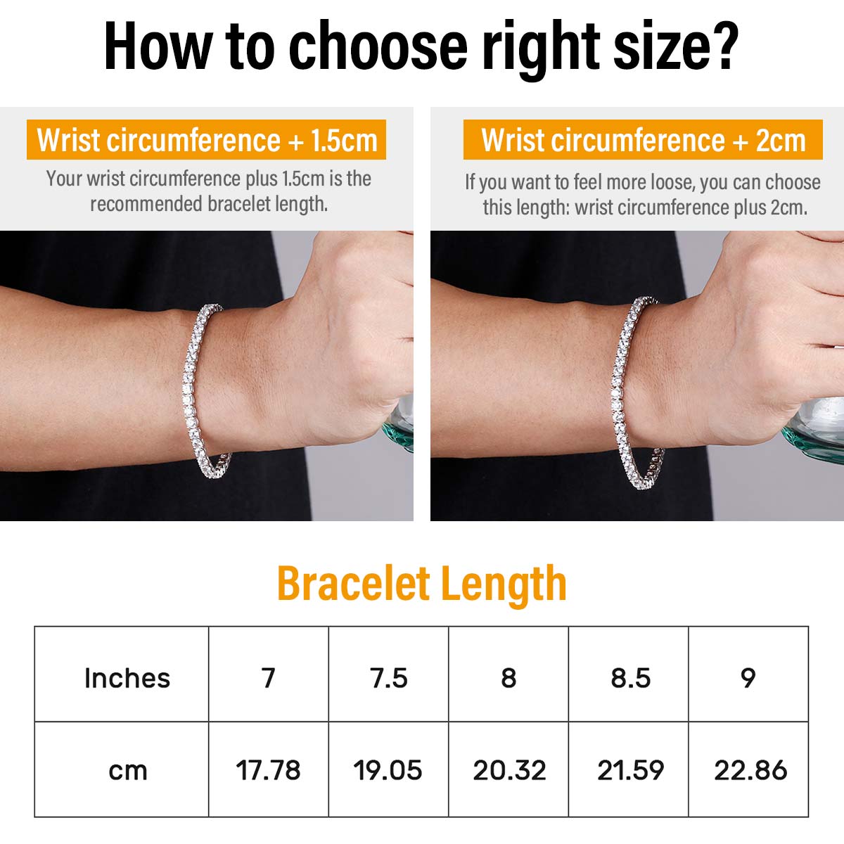 Tennis Bracelets Set in 14K Gold for Men(3mm+4mm)-KRKC&CO – krkc&co