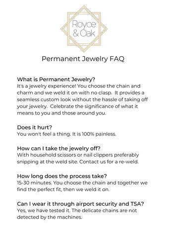 Book Permanent Jewelry – Royce and Oak