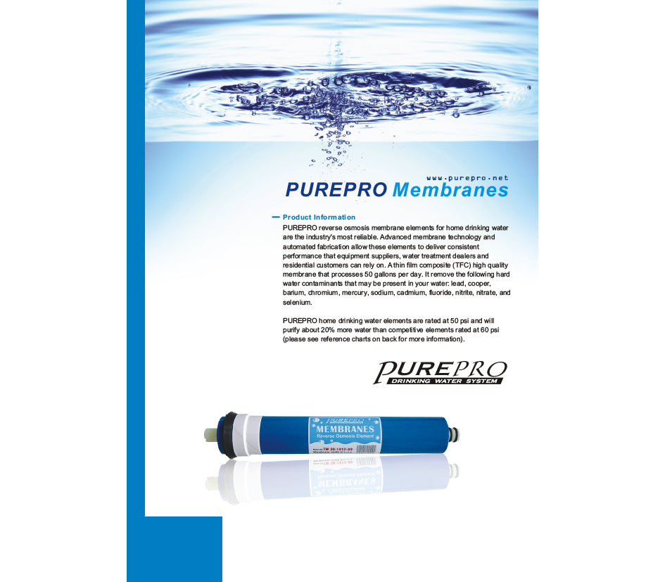 Pure-pro-membrane-specifications