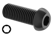 Button Head Cap Screw Full Thread Black-Oxide Alloy Steel 5-40 * 1-1/4
