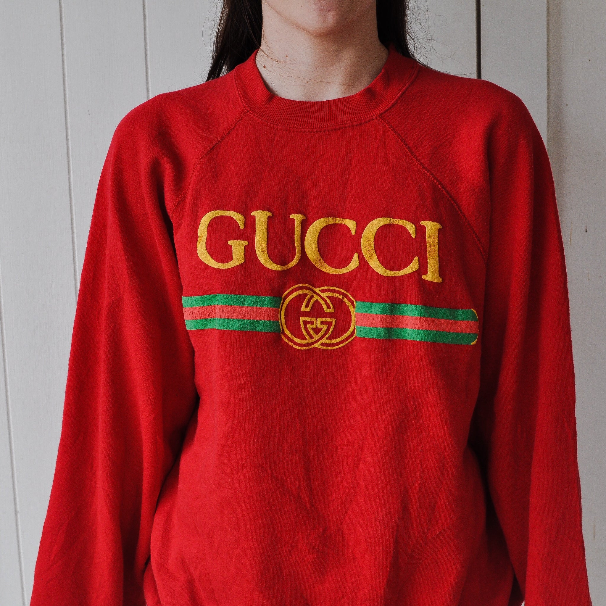 red gucci sweater