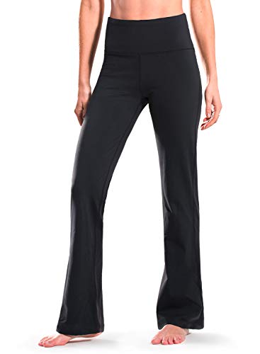 Safort 28" 30" 32" 34" Inseam Regular Tall Bootcut Yoga Pants, High Waisted with 2 Waist Pockets, UPF50+