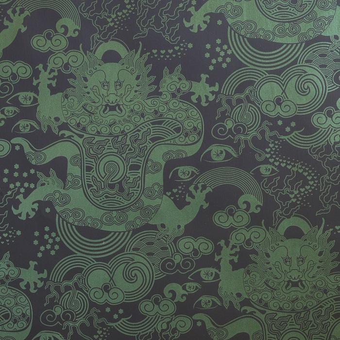 Celestial Dragon Walnut Wallpaper