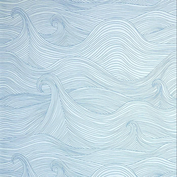 Seascape Fabric – Walnut Wallpaper