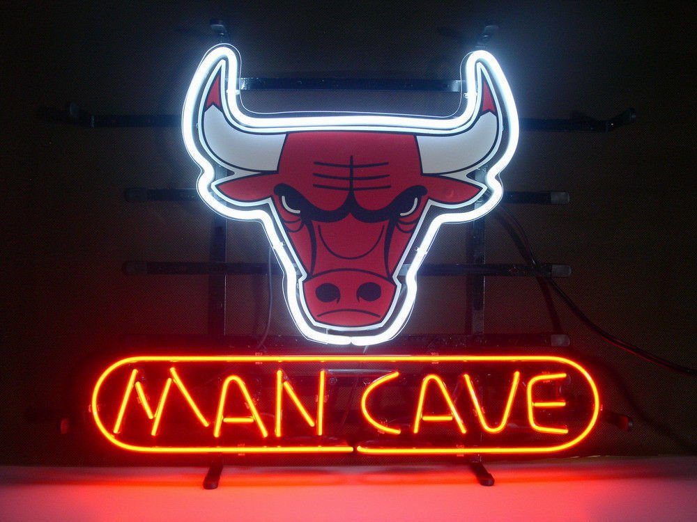 chicago bulls neon light