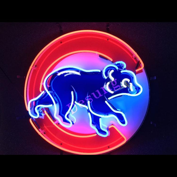 Chicago Cubs Win Old Style Logo Neon Sign