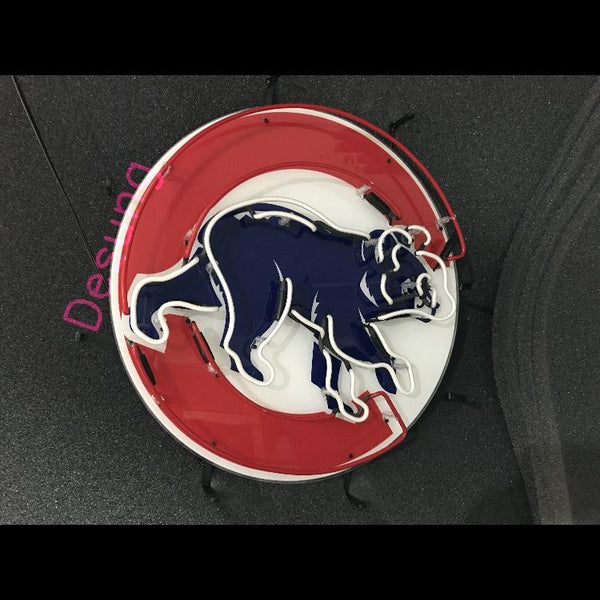 Chicago Cubs Win Old Style Logo Neon Sign