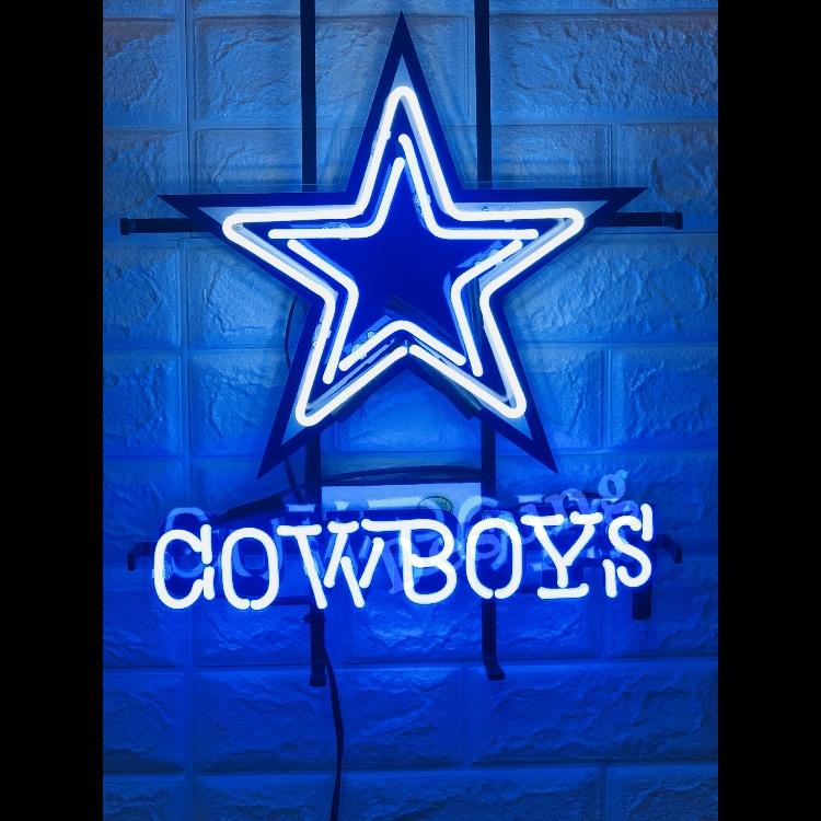 New Dallas Cowboys Football Neon Sign with HD Vivid