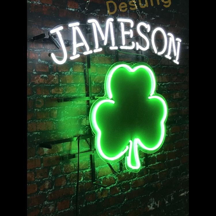 New Jameson Irish Whisky Neon Sign avec HD Vivid Printing