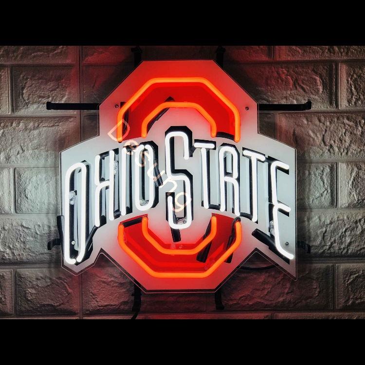 ohio state buckeyes neon light