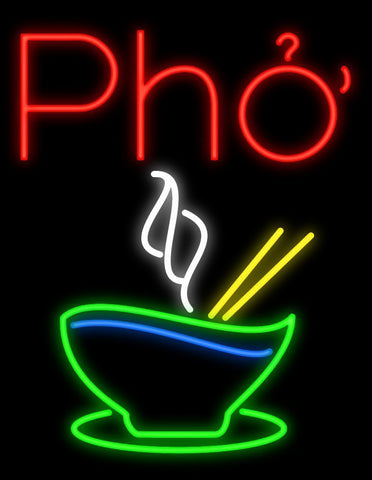 PHO Vietnamese Food Noodle Neon Sign Light Lamp