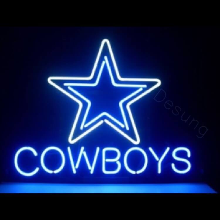 Lamps Lighting Ceiling Fans Dallas Cowboys Badge Led Neon Sign