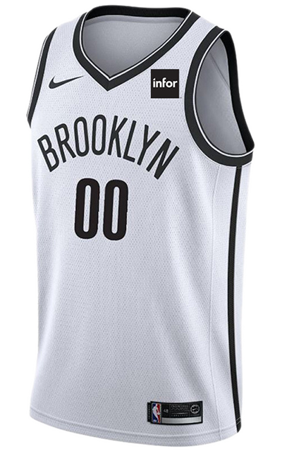 brooklyn nets black and white jersey