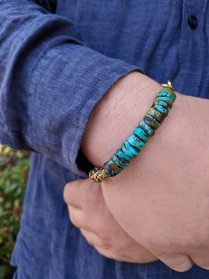 A Dainty December Birthstone Turquoise Bracelet Set December Stacking   Dainty Rocks Jewellery