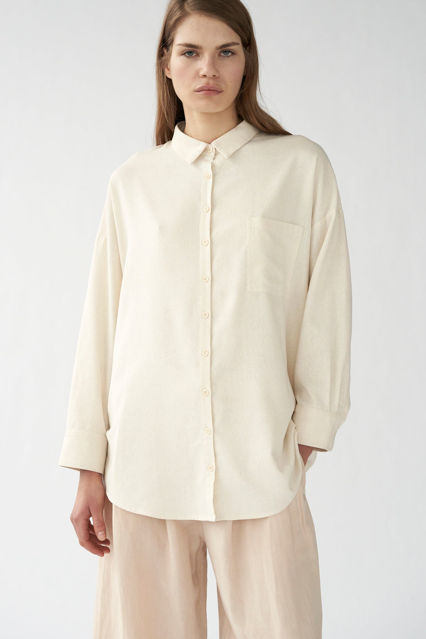 KOKOON - Bianca Pocket Shirt Off White Shine