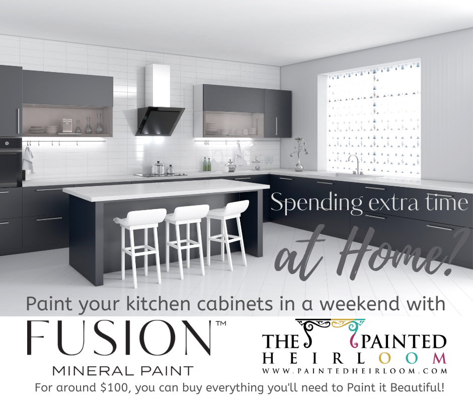 Repaint Your Kitchen Cabinets with Fusion Mineral Paint for $100