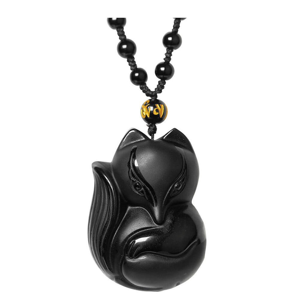 black obsidian necklace