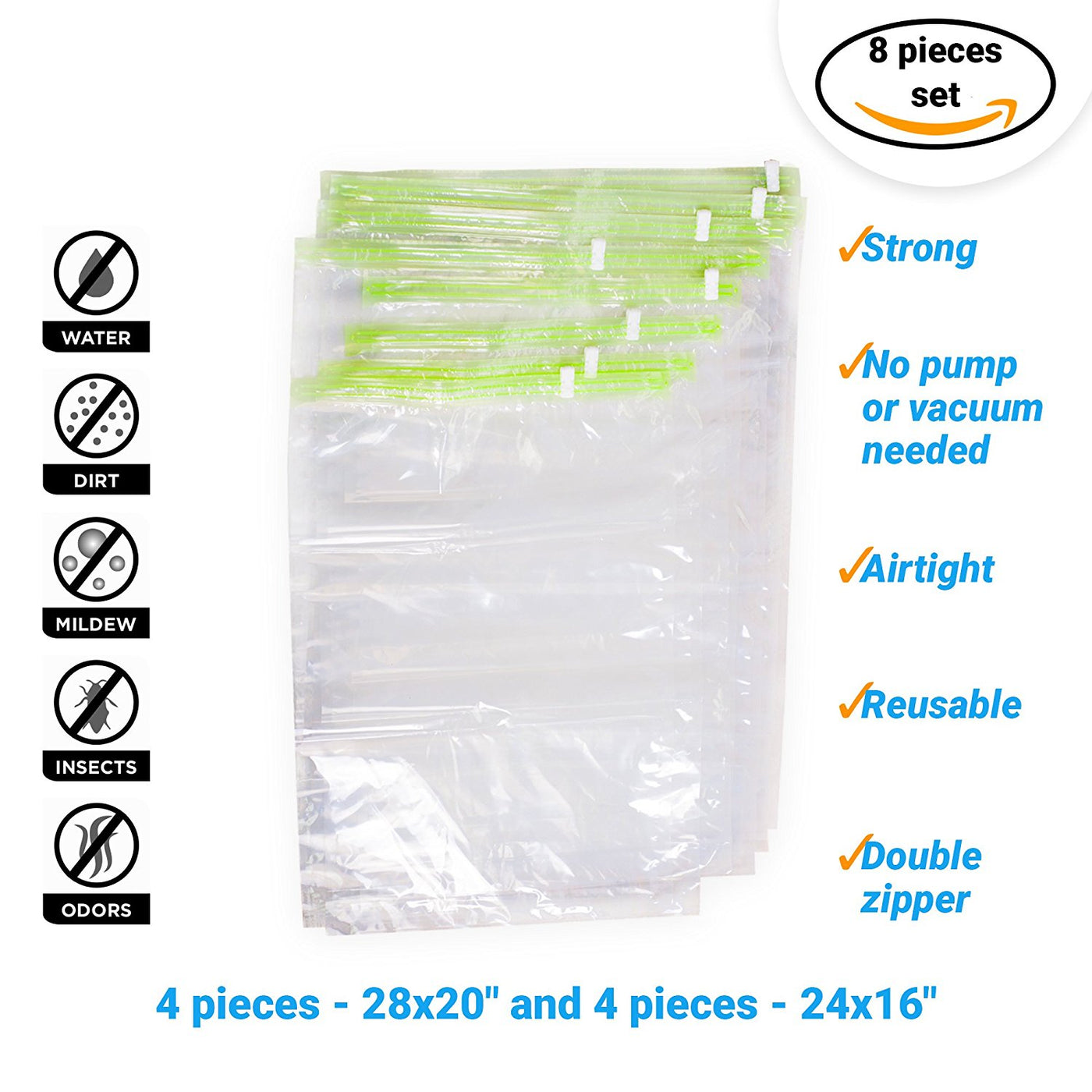 airtight plastic bags for travel