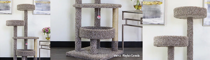 Carpet cat tree