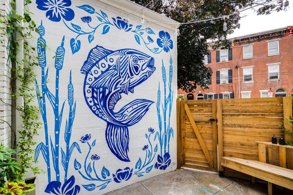 Sean Martorana Shad Fish Mural Fishtown Philadelphia