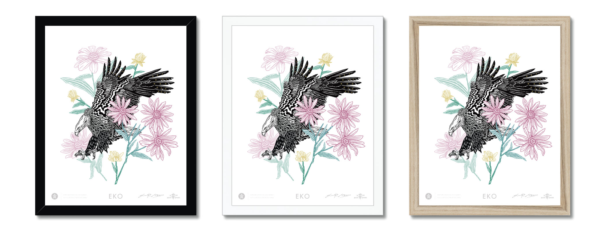 American Eagle Framed Prints by Artist & Designer Sean Martorana