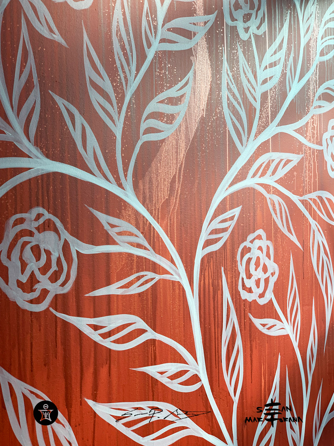 Sean Martorana Floral Mural Hand-Painted Interiors