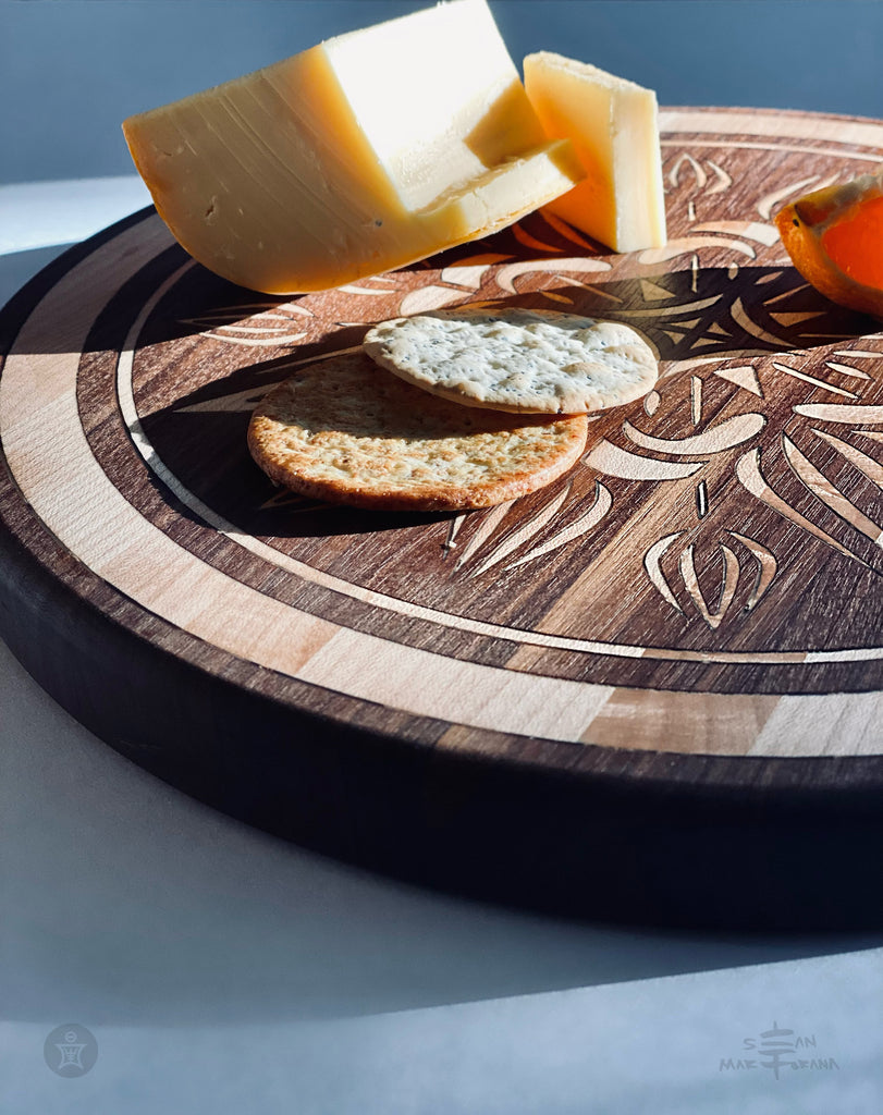 Sean Martorana Wood Inlay Charcuterie Cutting Board