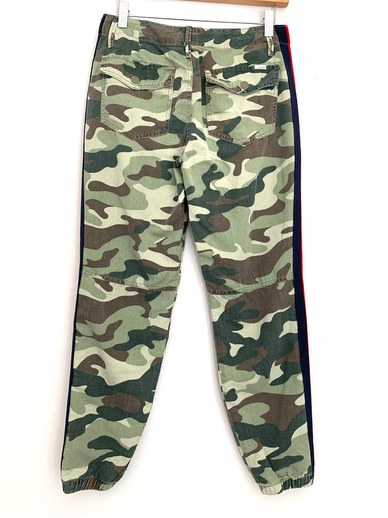 mother camo pants with stripe