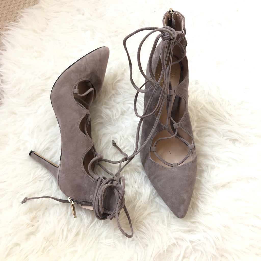 Vince Camuto Lace Up Heels- Size 8.5 