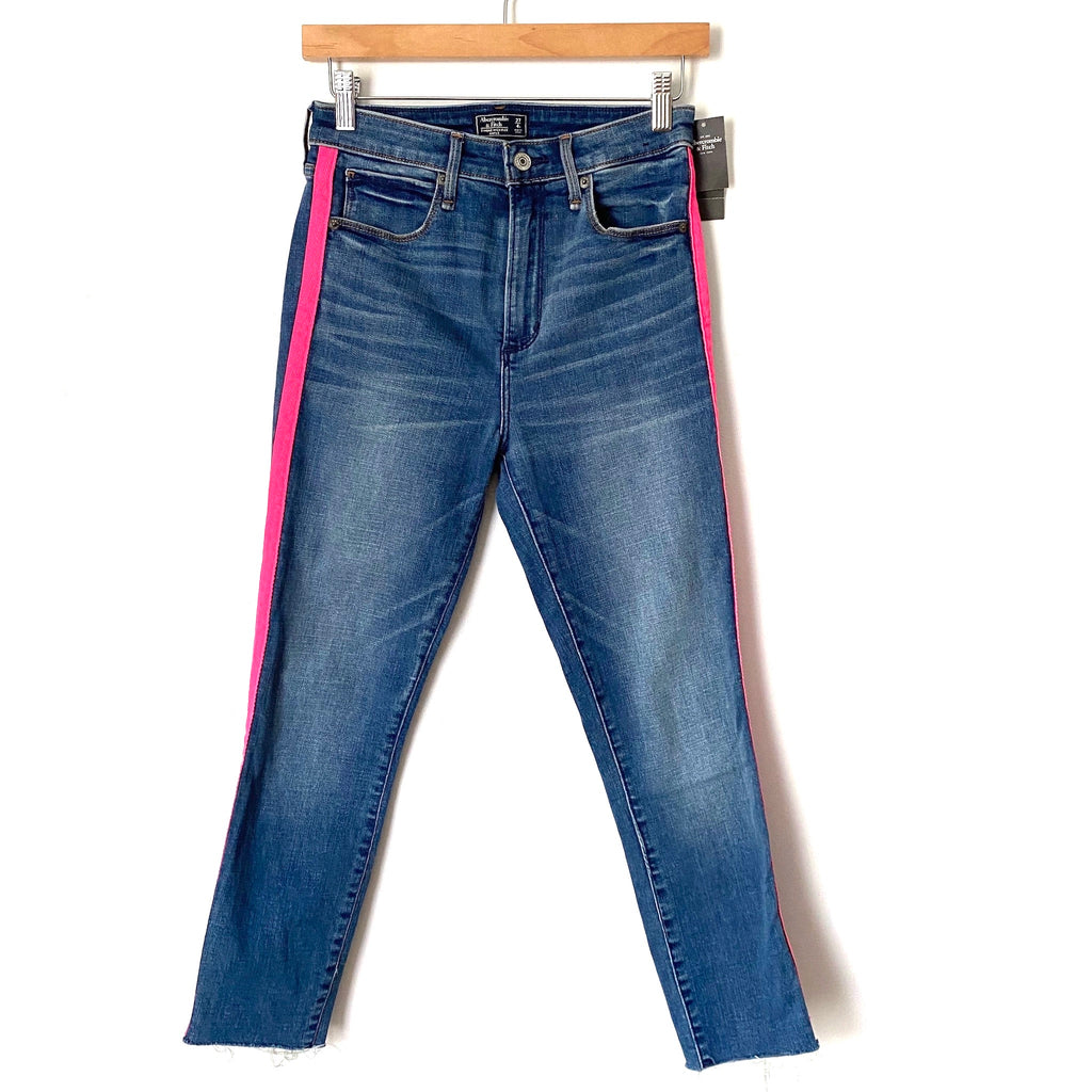 abercrombie side stripe jeans